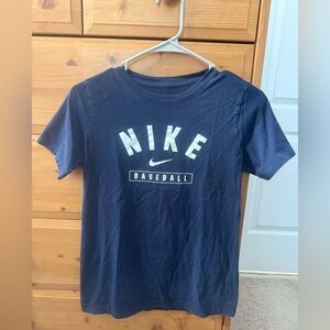 Nike Navy Tee with White Logo